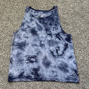 Cropped tie dye tank